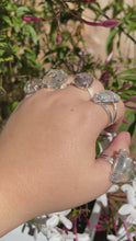 Load and play video in Gallery viewer, Clear Quartz Rings - with inclusions - (pick your own)
