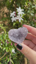 Load and play video in Gallery viewer, Mini Amethyst Hearts (50% off(pick your own))
