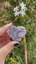 Load and play video in Gallery viewer, Mini Amethyst Hearts (50% off(pick your own))
