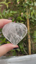 Load and play video in Gallery viewer, Clear Quartz Hearts (50% off(pick your own))
