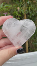 Load and play video in Gallery viewer, Clear Quartz Hearts (50% off(pick your own))
