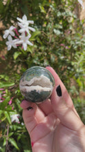 Load and play video in Gallery viewer, Moss Agate Spheres (50% off (pick your own))
