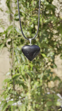 Load and play video in Gallery viewer, Black Obsidian Heart Necklace
