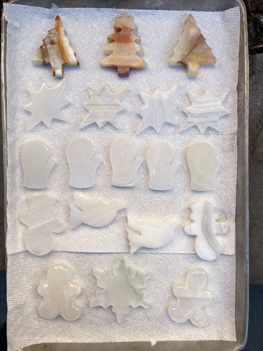 Christmas Onyx Carvings