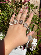 Load image into Gallery viewer, Clear Quartz Rings - with inclusions - (pick your own)
