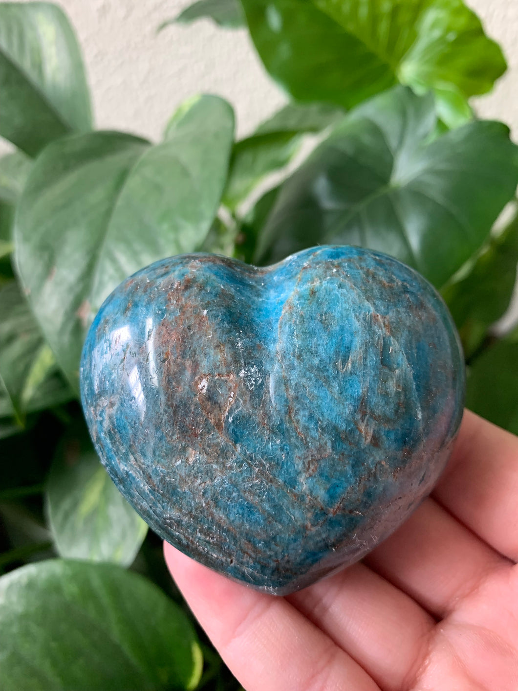 Blue Apatite Heart (50% off)