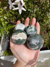 Load image into Gallery viewer, Moss Agate Spheres (50% off (pick your own))
