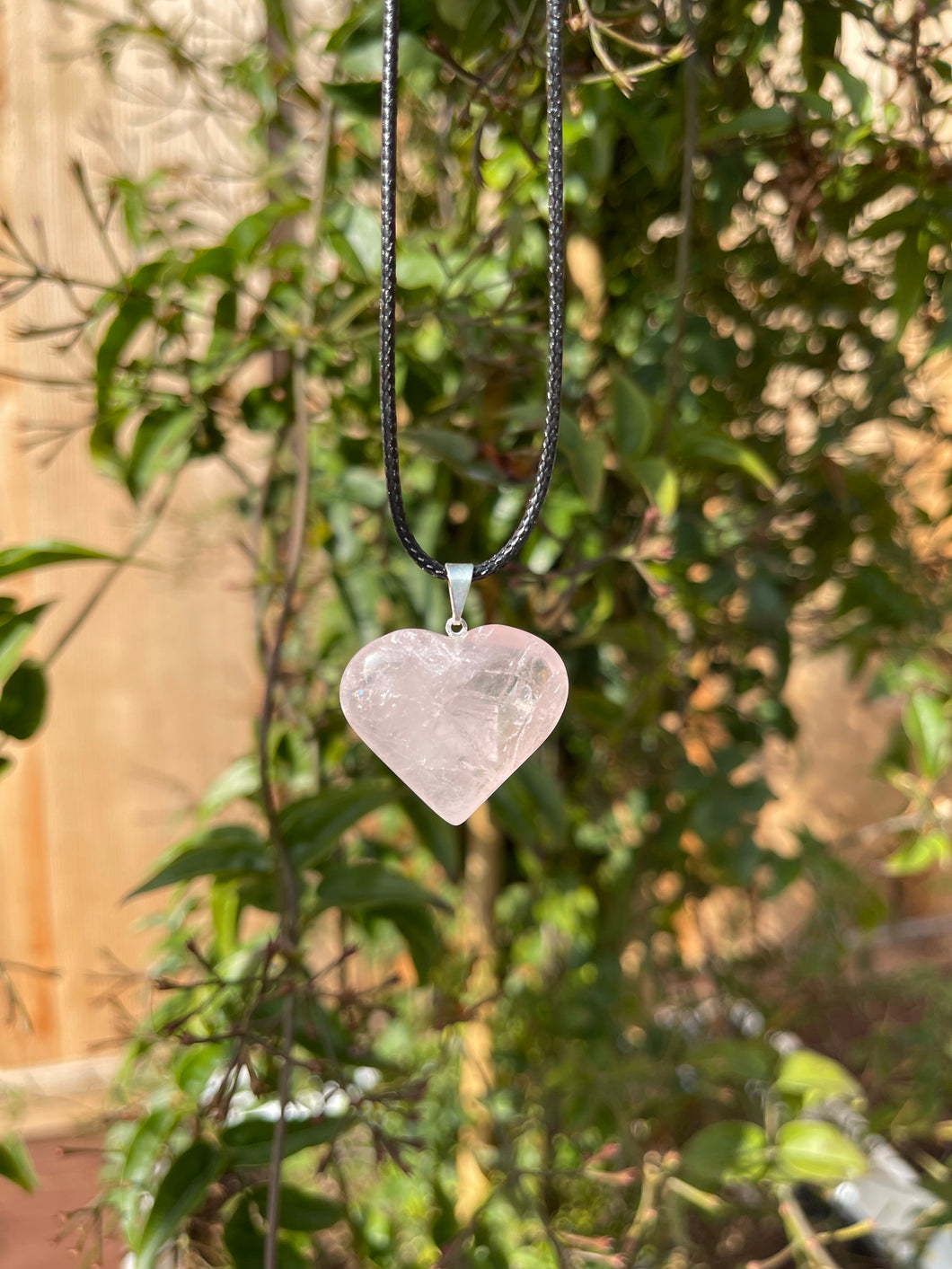 Rose Quartz Heart Necklace